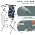 Load image into Gallery viewer, Expandable and Foldable Clothes Drying Stand, Clothes Rack for Air Drying Clothing, Sturdy Durable Clothes Dryer, Laundry Drying Stand for Indoor, Outdoor, Balcony, Gray
