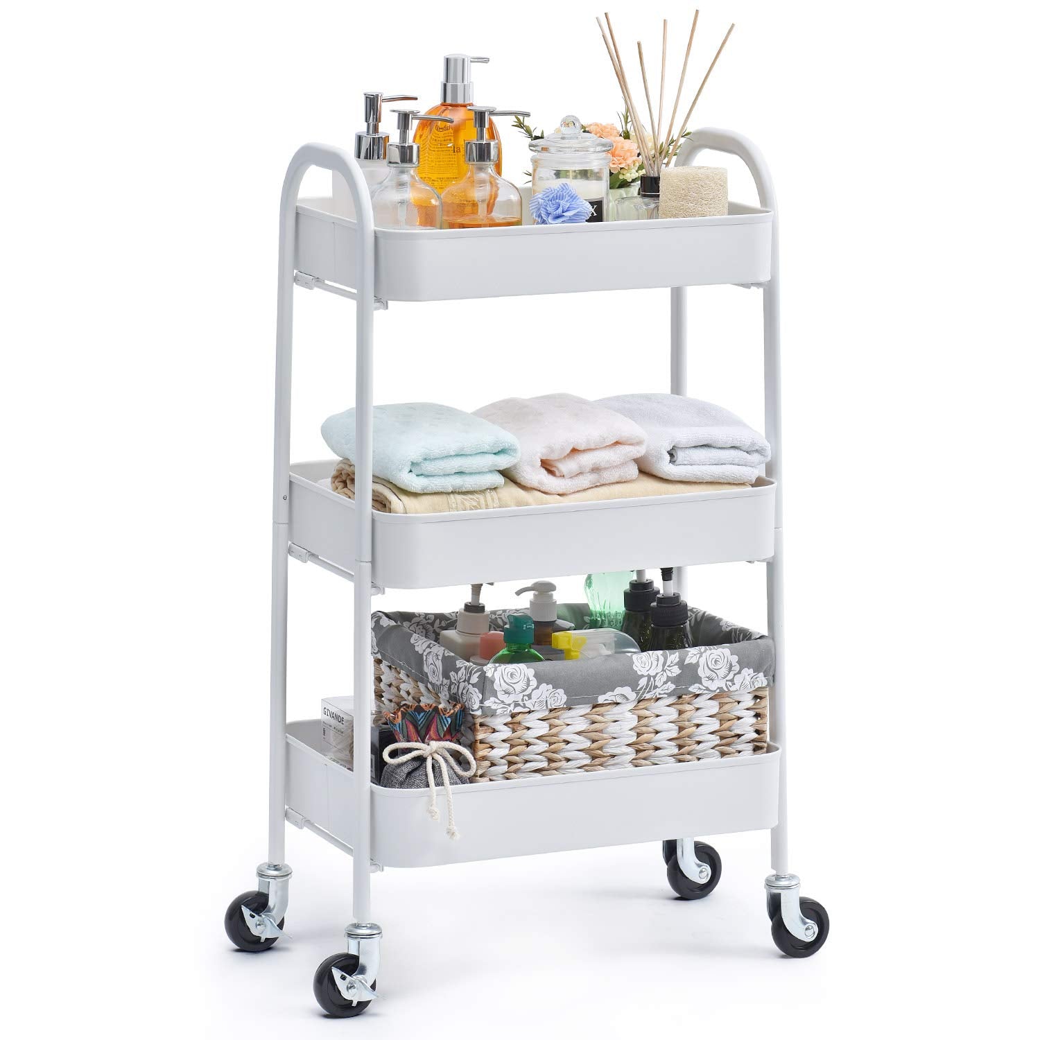 3-Tier Rolling Utility Cart