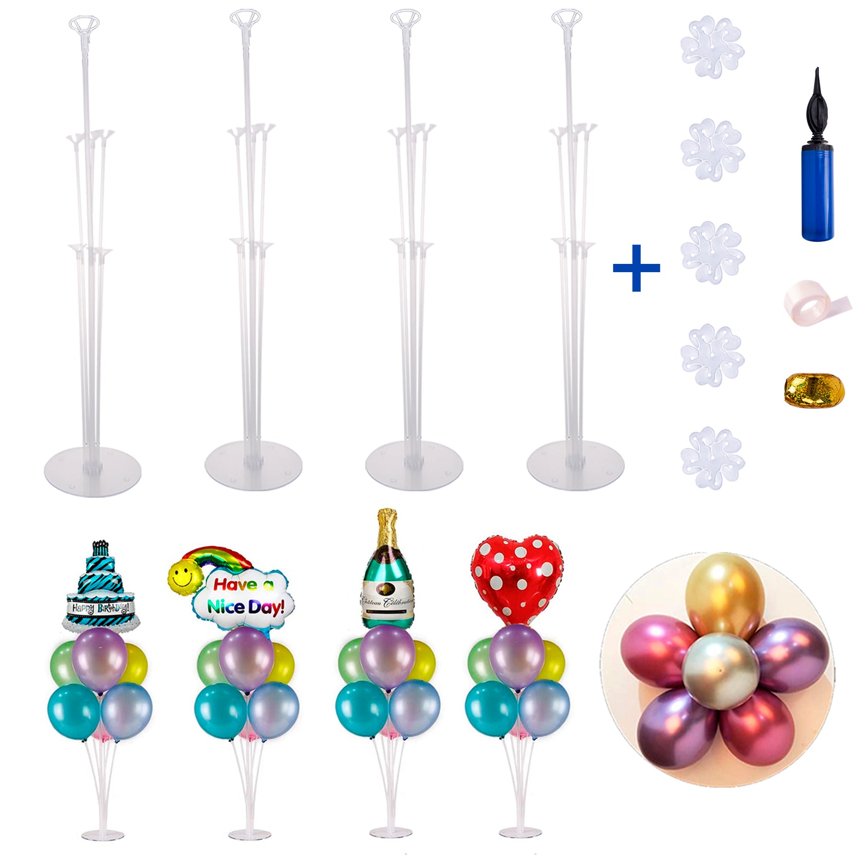 4 Set Balloon Stand