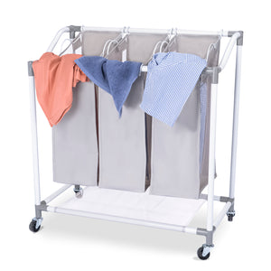 3-Section Laundry Sorter Basket