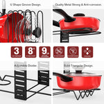 Load image into Gallery viewer, 8 Tiers Adjustable Pots and Pans Organizer
