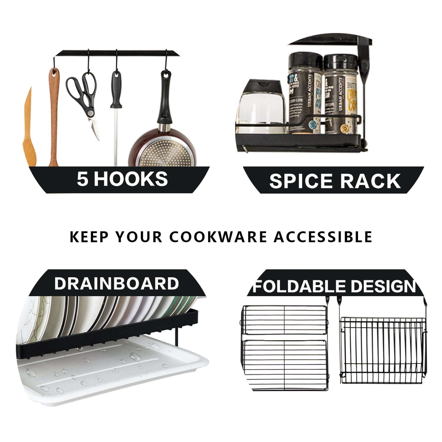 Wall-Mounted Dish Rack