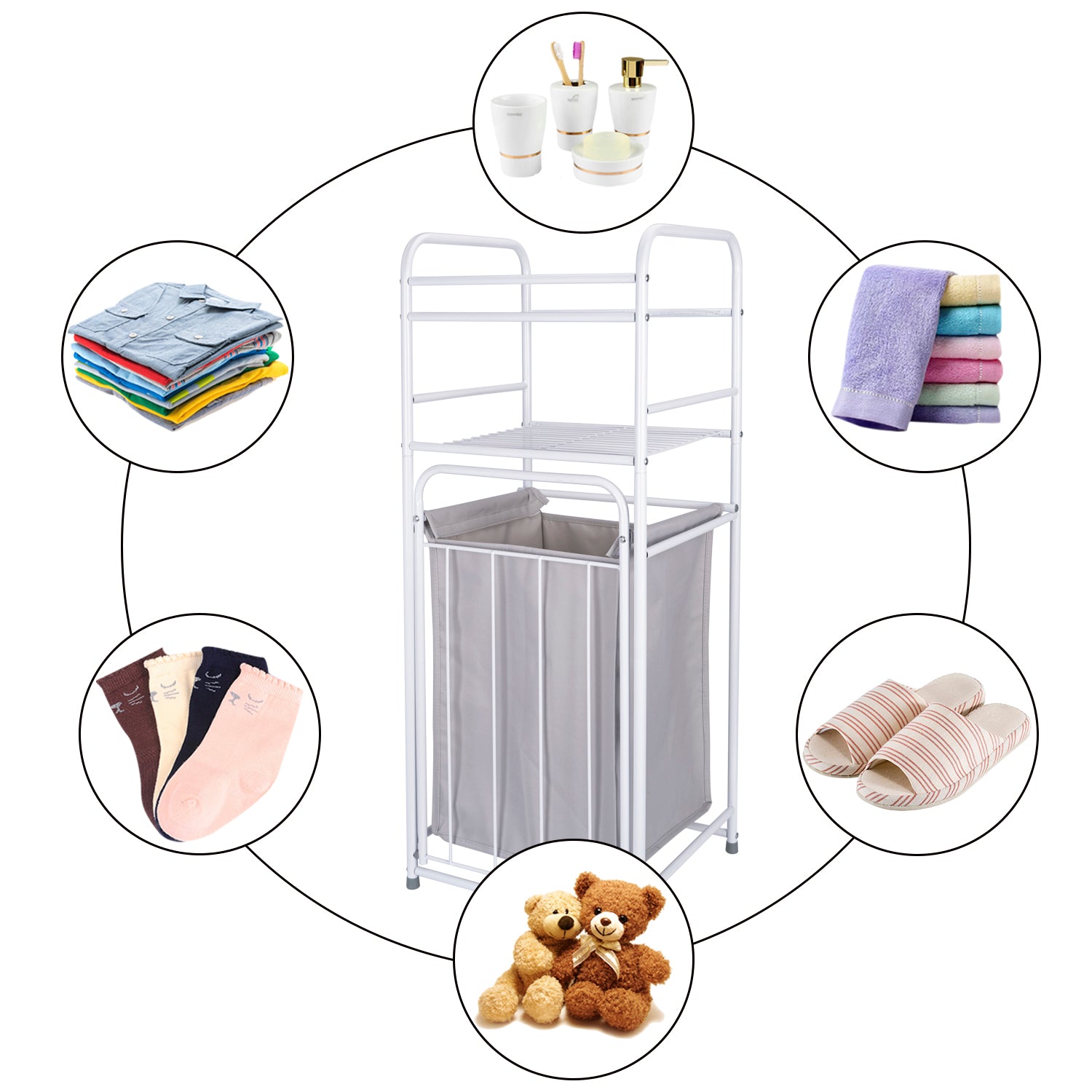 2-Tier Laundry Basket