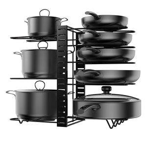 8 Tiers Adjustable Pots and Pans Organizer