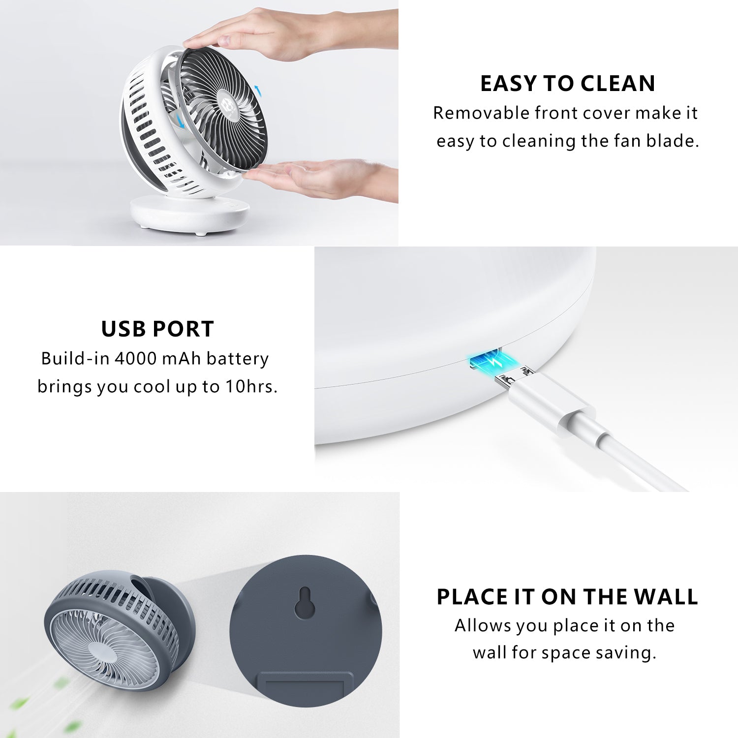 Portable USB Desk Fan